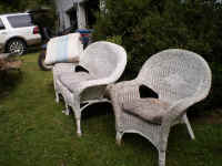 2 High Back Arm Chairs W Wicker Back & Arms.JPG.jpg (158243 bytes)